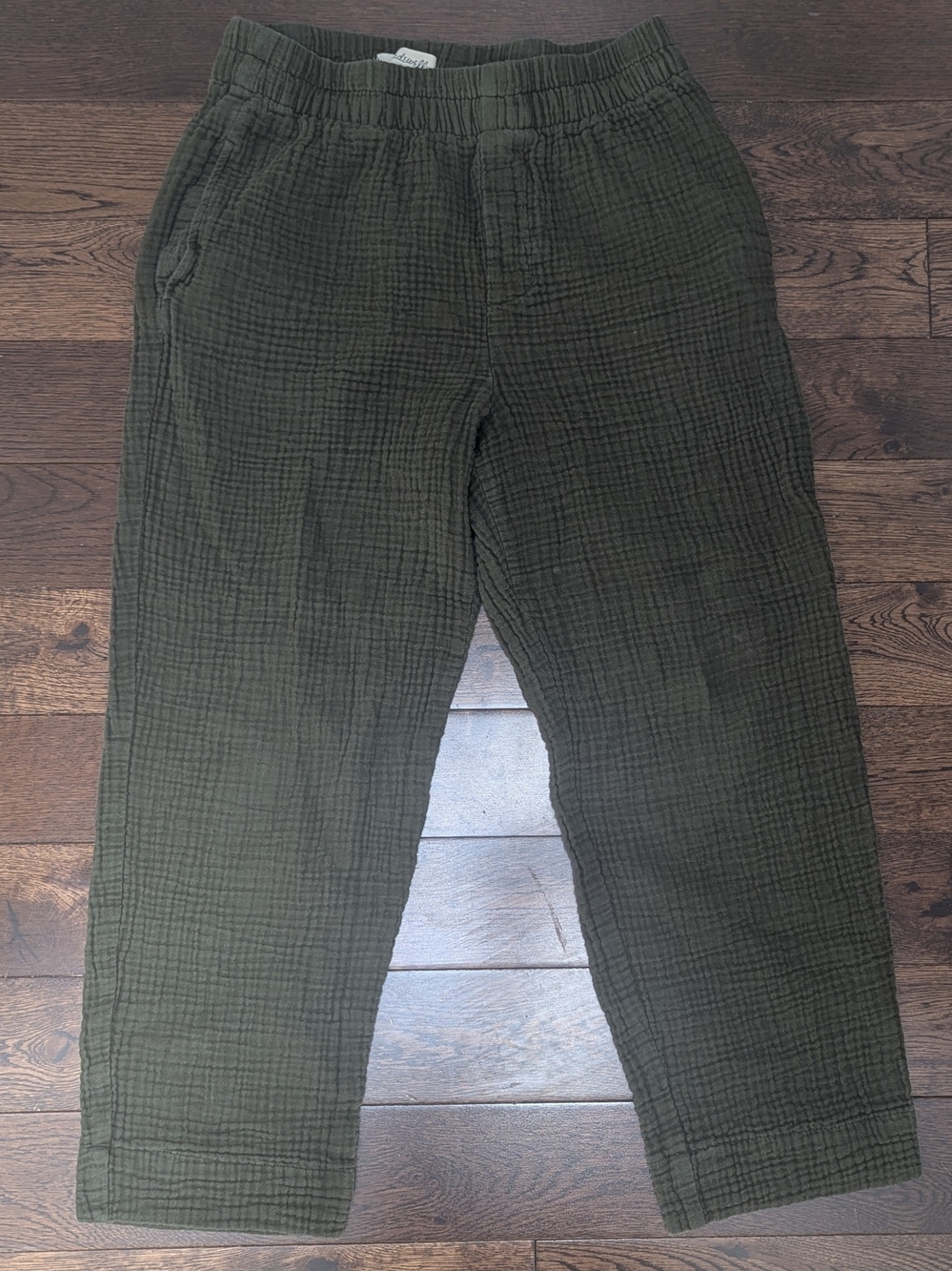 Madewell Women's S Olive Green Lightweight Cotton Pants